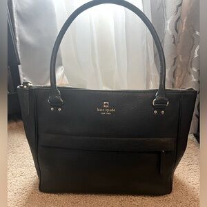 Black Leather Kate Spade Tote
